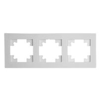Рамка на 3 поста Катрин (белый матовый, Matte) / Stekker GFR00-7003-01M