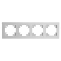 Рамка на 4 поста Катрин (белый матовый, Matte) / Stekker GFR00-7004-01M