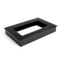 Рамка для двойной розетки Катрин (черный матовый, Matte) / Stekker GFR00-7012-05М