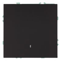 Выключатель одноклавишный с подсветкой Эмили (черный уголь) / Stekker RSW10-5101-05