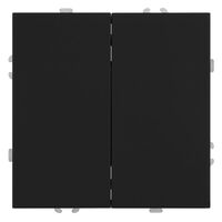 Переключатель двухклавишный Эмили (черный уголь) / Stekker RSW10-5107-05