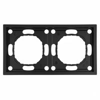 Рамка на 2 поста Эмили (черный уголь) / Stekker PFR00-5002-05