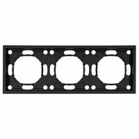 Рамка на 3 поста Эмили (черный уголь) / Stekker PFR00-5003-05