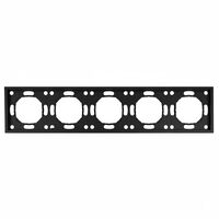 Рамка на 5 постов Эмили (черный уголь) / Stekker PFR00-5005-05