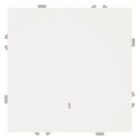 Выключатель одноклавишный с подсветкой Эмили (белый фарфор) / Stekker RSW10-5101-01