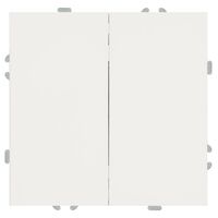 Выключатель двухклавишный Эмили (белый фарфор) / Stekker RSW10-5104-01