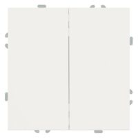 Переключатель двухклавишный Эмили (белый фарфор) / Stekker RSW10-5107-01