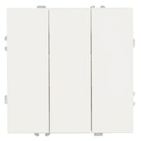 Выключатель трехклавишный Эмили (белый фарфор) / Stekker RSW10-5108-01