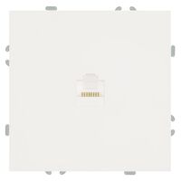 Розетка компьютерная RJ-45 Эмили (белый фарфор) / Stekker RST00-5117-01