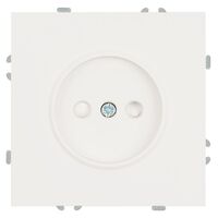 Розетка без заземления с защитными шторками Эмили (белый фарфор) / Stekker RST16-5109-01