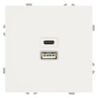 Розетка USB тип A+C Эмили (белый фарфор) / Stekker RST10-5115-01