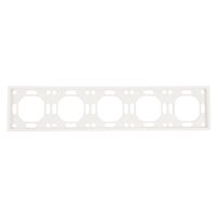 Рамка на 5 постов Эмили (белый фарфор) / Stekker PFR00-5005-01