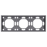 Рамка на 3 поста Эмили (платиново-серый) / Stekker PFR00-5003-10