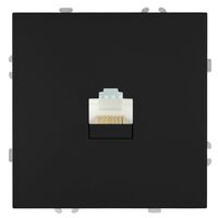 Розетка компьютерная RJ-45 Эмили (черный уголь) / Stekker RST00-5117-05