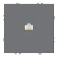 Розетка компьютерная RJ-45 Эмили (платиново-серый) / Stekker RST00-5117-10