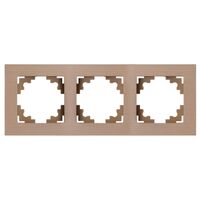 Рамка на 3 поста Катрин (шампань, Strong) / Stekker MFR00-7003-02