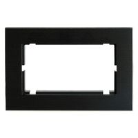 Рамка для двойной розетки Катрин (черный, Strong) / Stekker MFR00-7012-05
