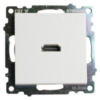 Розетка HDMI Катрин (белый) / Stekker GLS00-7118-01