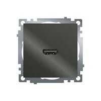 Розетка HDMI Катрин (графит) / Stekker GLS00-7118-06