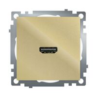 Розетка HDMI Катрин (золото) / Stekker GLS00-7118-08
