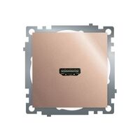 Розетка HDMI Катрин (шампань) / Stekker GLS00-7118-02