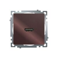 Розетка HDMI Катрин (шоколад) / Stekker GLS00-7118-04