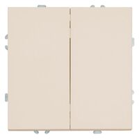 Выключатель двухклавишный Эмили (кашемир) / Stekker RSW10-5104-08