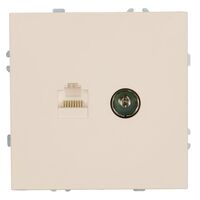 Розетка TV + RJ-45 Эмили (кашемир) / Stekker RST00-5106-08