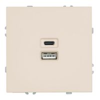 Розетка USB тип A+C Эмили (кашемир) / Stekker RST10-5115-08