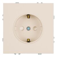 Розетка с заземлением и защитными шторками Эмили (кашемир) / Stekker RST16-5110-08