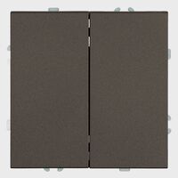 Выключатель двухклавишный Эмили (антрацит) / Stekker RSW10-5104-09