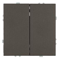 Переключатель двухклавишный Эмили (антрацит) / Stekker RSW10-5107-09