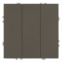 Выключатель трехклавишный Эмили (антрацит) / Stekker RSW10-5108-09