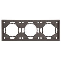 Рамка на 3 поста Эмили (антрацит) / Stekker PFR00-5003-09