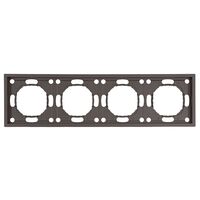 Рамка на 4 поста Эмили (антрацит) / Stekker PFR00-5004-09