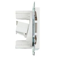 Розетка компьютерная RJ-45 двойная Катрин (белый) / STEKKER GLS00-7109-01