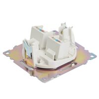Розетка компьютерная RJ-45 двойная Катрин (белый) / STEKKER GLS00-7109-01