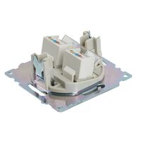 Розетка компьютерная RJ-45 двойная Катрин (серебро) / Stekker GLS00-7109-03