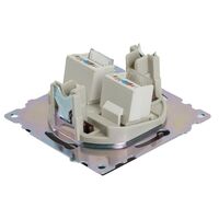 Розетка компьютерная RJ-45 двойная Катрин (шоколад) / Stekker GLS00-7109-04