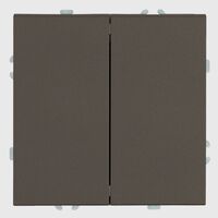 Переключатель перекрестный двухклавишный Эмили (антрацит) / Stekker RSW10-5111-09