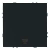 Выключатель одноклавишный самовозвратный Эмили (черный уголь) / Stekker RSW10-5112-05