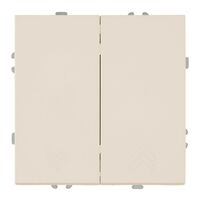 Выключатель двухклавишный самовозвратный Эмили (кашемир) / Stekker RSW10-5113-08