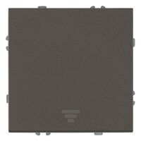 Выключатель одноклавишный самовозвратный Эмили (антрацит) / Stekker RSW10-5112-09