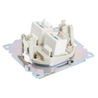 Розетка компьютерная RJ-45 двойная Катрин (золото) / Stekker GLS00-7109-08