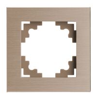 Рамка на 1 пост Катрин (шампань, Strong) / Stekker MFR00-7001-02