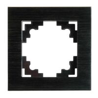 Рамка на 1 пост Катрин (черный, Strong) / Stekker MFR00-7001-05