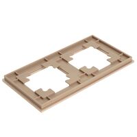 Рамка на 2 поста Катрин (шампань, Strong) / Stekker MFR00-7002-02