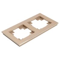 Рамка на 2 поста Катрин (шампань, Strong) / Stekker MFR00-7002-02