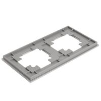 Рамка на 2 поста Катрин (серебро, Strong) / Stekker MFR00-7002-03