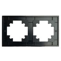 Рамка на 2 поста Катрин (черный, Strong) / Stekker MFR00-7002-05